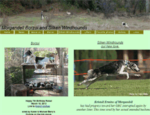 Tablet Screenshot of morgandellborzoi.com